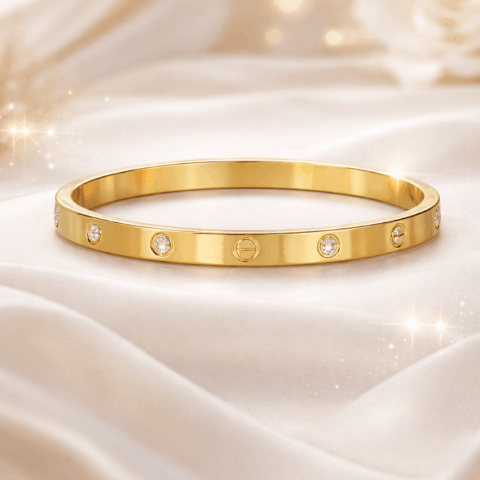 Diamond Touch Gold Bangle