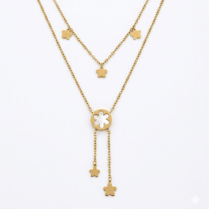 golden-clover-cascade-necklace