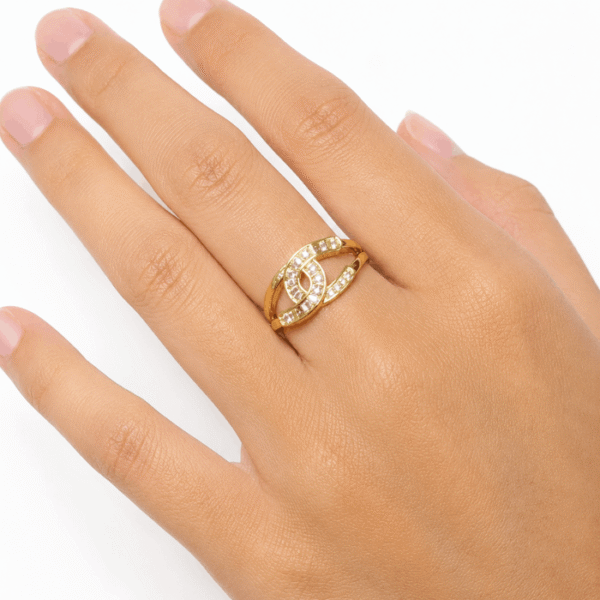 AD Stone Chanel Ring