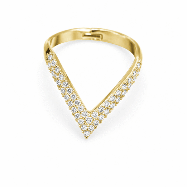 V Ring - Gold
