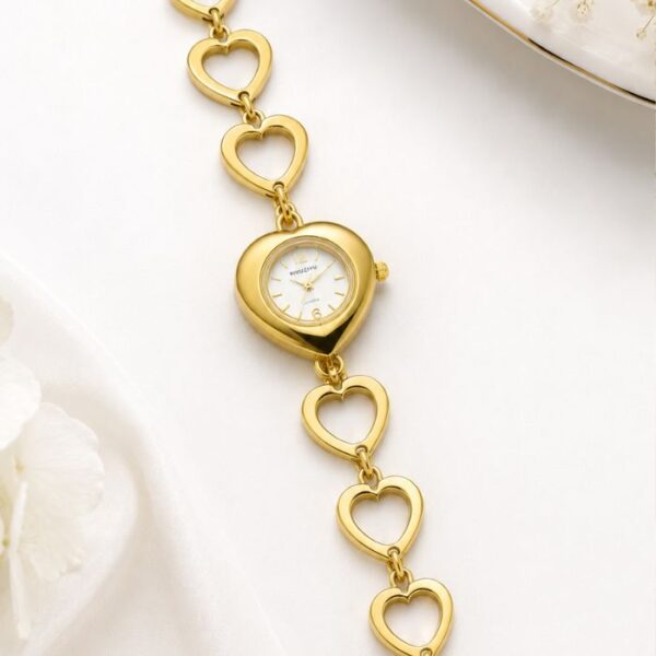 HeartLink Luxe Gold Bracelet Watch